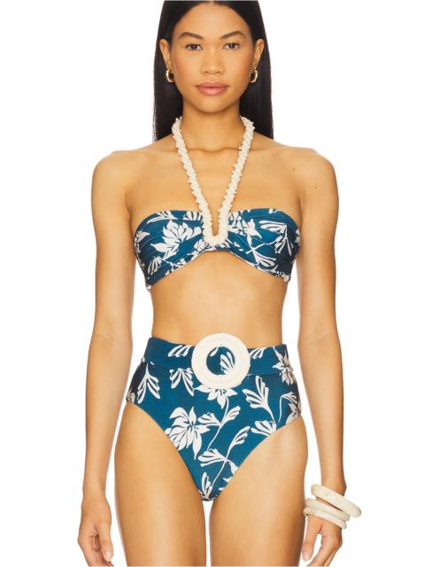 PatBO Artichoke Halterneck Bikini Top