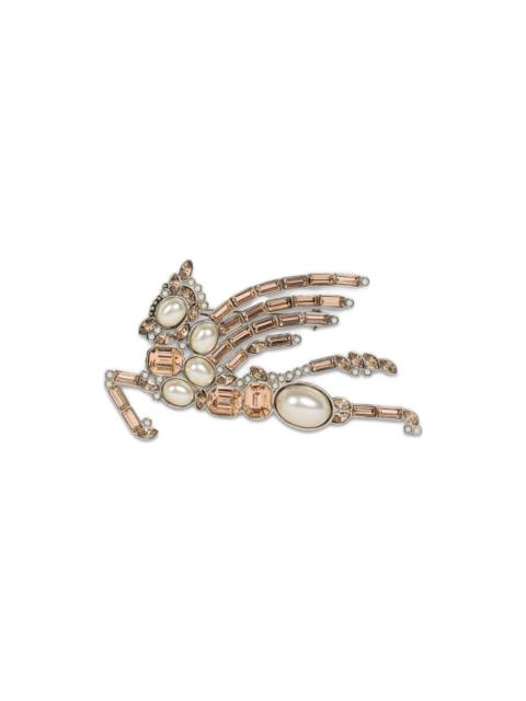 Etro pegaso pearls brooch