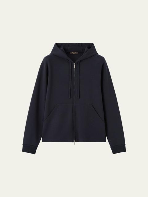 Loro Piana Men's Whitney Full-Zip Hoodie