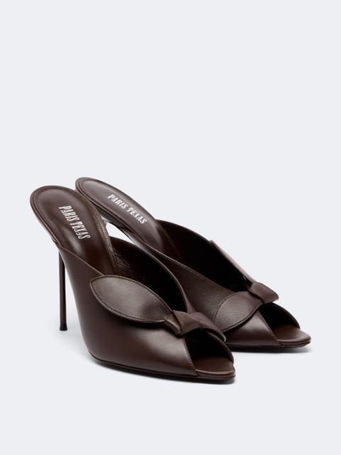 PARIS TEXAS Lidia bow-detail leather mules