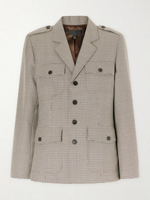 NILI LOTAN Hazel Houndstooth Wool Jacket