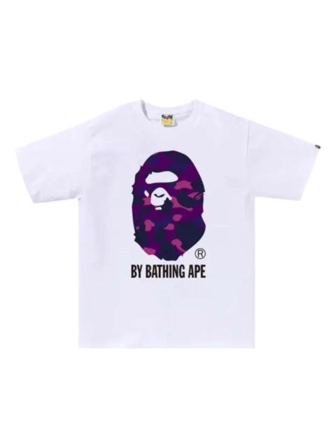 A BATHING APE® A Bathing Ape Color Camo T-Shirt 'White Purple' 1M30110020-WHITE-PURPLE