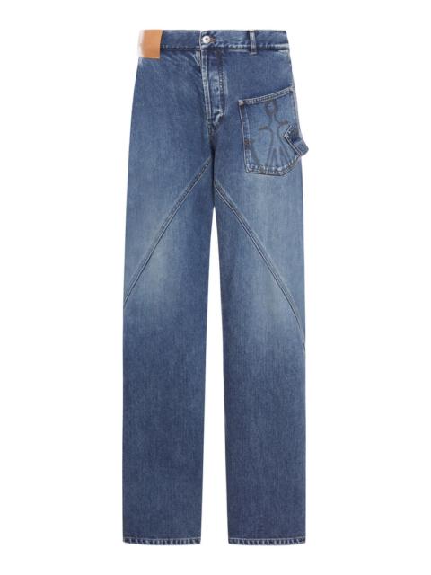 기타 브랜드 J.W.Anderson Men Workwear Jeans With Off-Centralized Closure