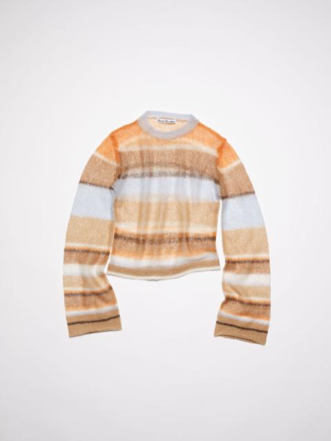 Mohair stripe jumper - Brown/multi