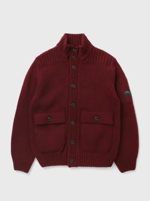 C.P. Company LAMBSWOOL GRS BUTTON LENS SWEATER