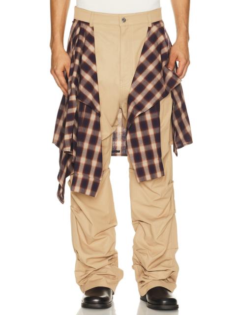 We11done Shirt Wrapped Pants