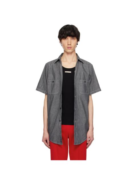 Maison Margiela Gray Broadcloth Shirt