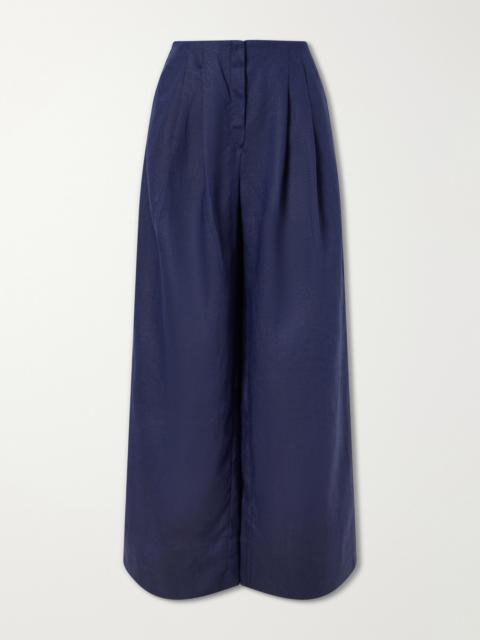 ANDRES OTALORA Ancestra Linen Wide-leg Pants