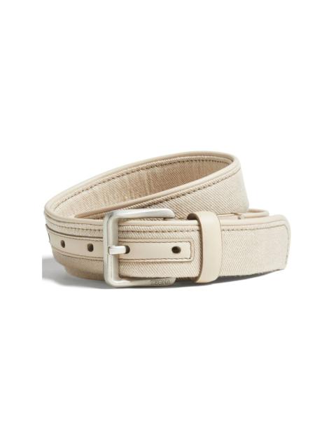Oasi Lino cotton-blend belt