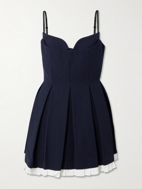 SHUSHU/TONG Layered Pleated Twill Dress