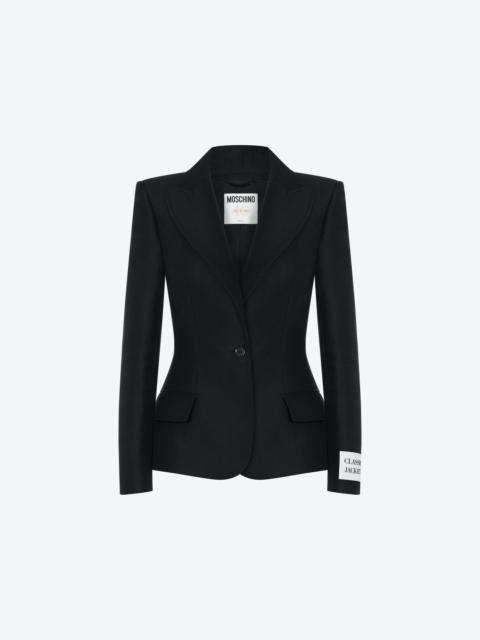 Moschino COTTON DUCHESSE SINGLE-BREASTED JACKET