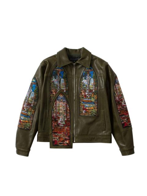 WHO DECIDES WAR EDEN LEATHER JACKET