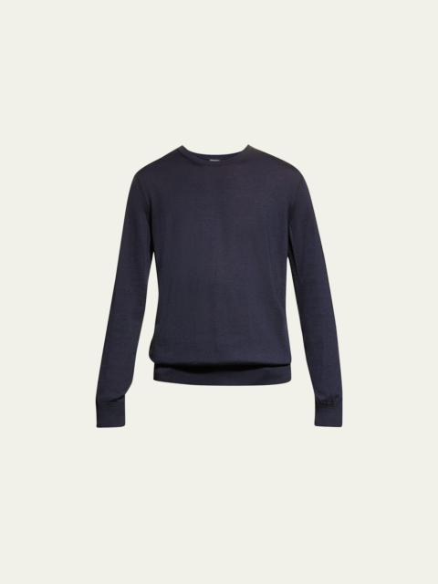 ZEGNA Men's Cashmere Crewneck Sweater