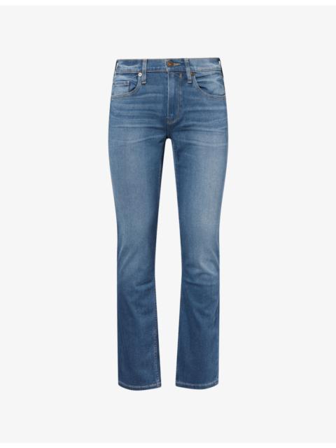 PAIGE Normandie Straight-Leg Stretch-Denim Blend Jeans