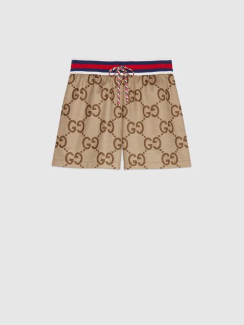 GUCCI Gucci Tiger jumbo GG jersey shorts