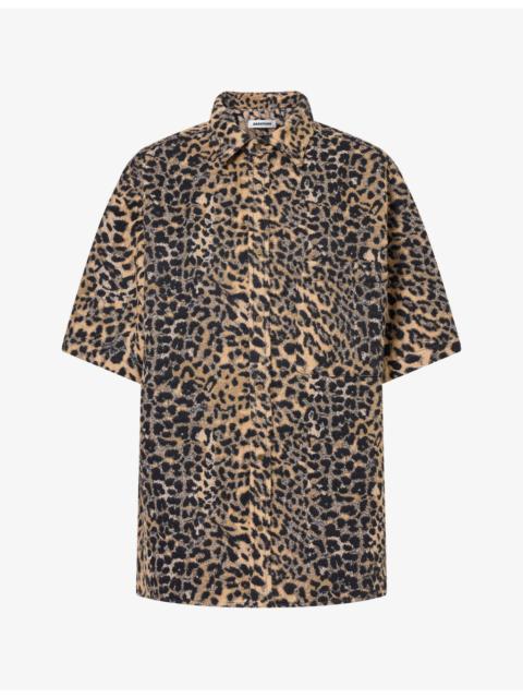 DARKPARK Leopard Short-Sleeve Woven Shirt