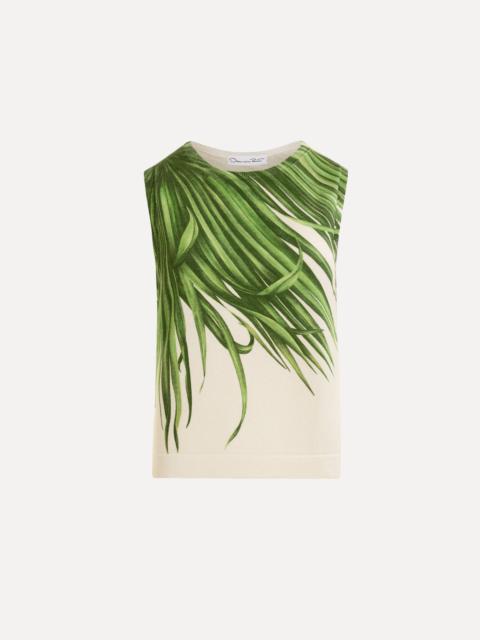 Oscar de la Renta PALM LEAVES TANK