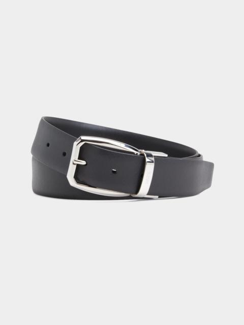 ZEGNA Men's Gioiello Adjustable Reversible Leather Belt