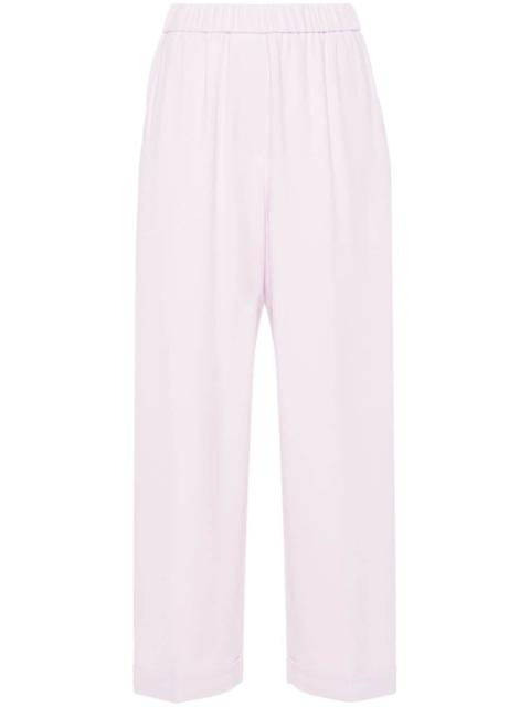 PESERICO crepe wide-leg trousers