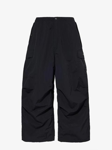 A BATHING APE® Relaxed-fit wide-leg shell trousers