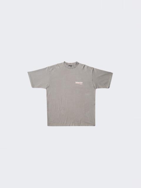 BALENCIAGA Political Campaign Large Fit T-shirt Grey