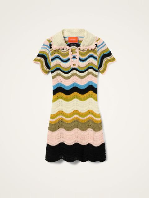 La DoubleJ Chevron Mini Dress