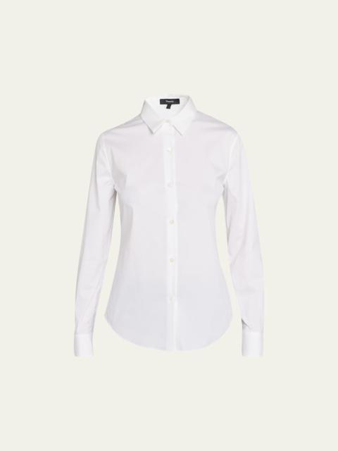 Theory Tenia Long-Sleeve Blouse