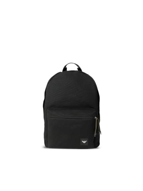 EMPORIO ARMANI logo-patch drawstring backpack