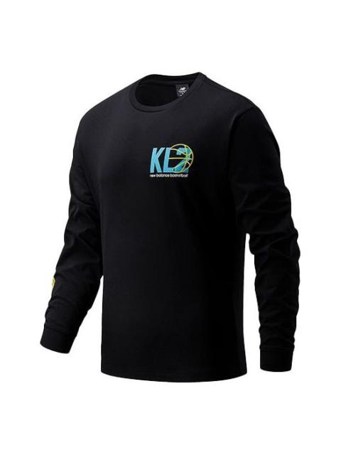 New Balance Men's New Balance Alphabet Logo Round Neck Long Sleeves Black MT03611-BK