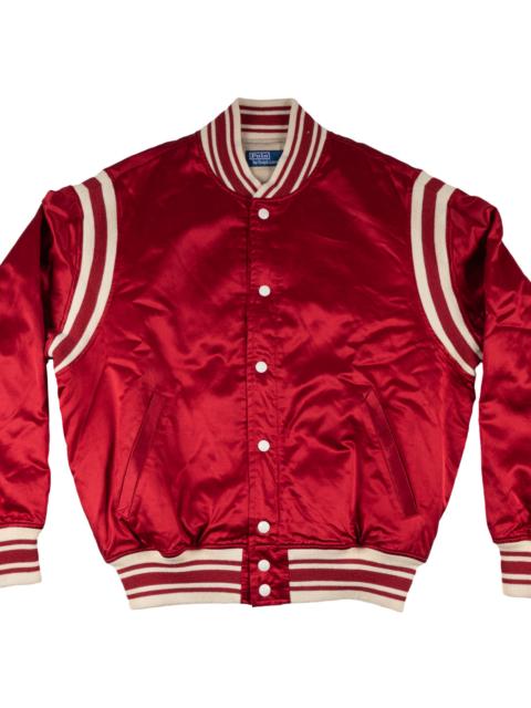 Polo Ralph Lauren Satin Varsity Jacket "Ralph Red" 710949940001