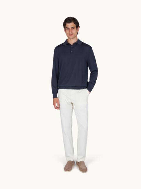 Paul & Shark POLO SHIRT IN 140'S SUPERFINE MERINO WOOL
