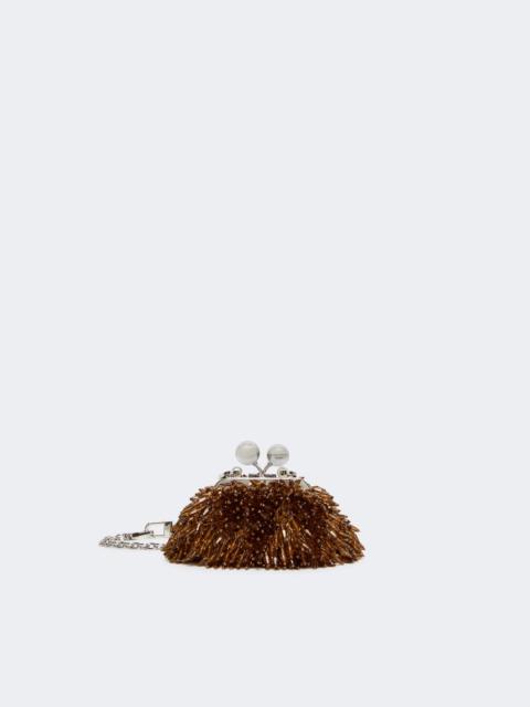 WEEKEND Max Mara ALFIO Nano Pasticcino Bag with gemstones - BRONZE