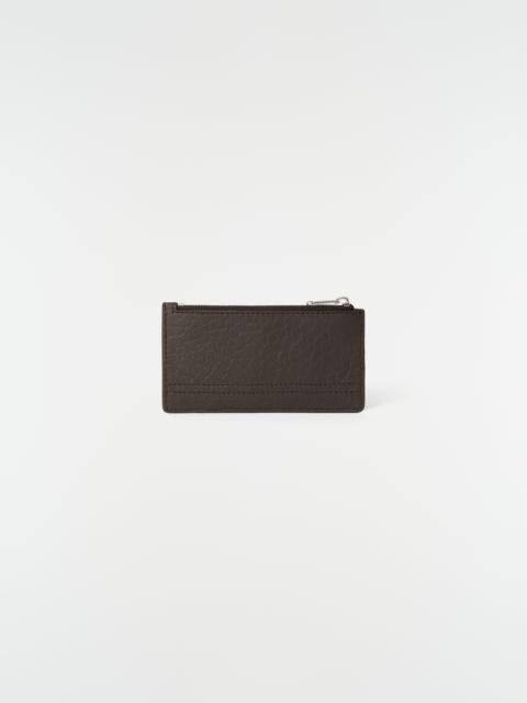 Lemaire GEAR CARD AND COIN HOLDER IN BUBBLE LAMBSKIN