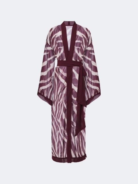 BANANHOT Jim zebra-print beach cover-up