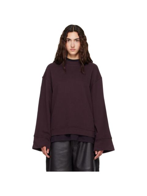 The Frankie Shop Burgundy Talia Sweatshirt