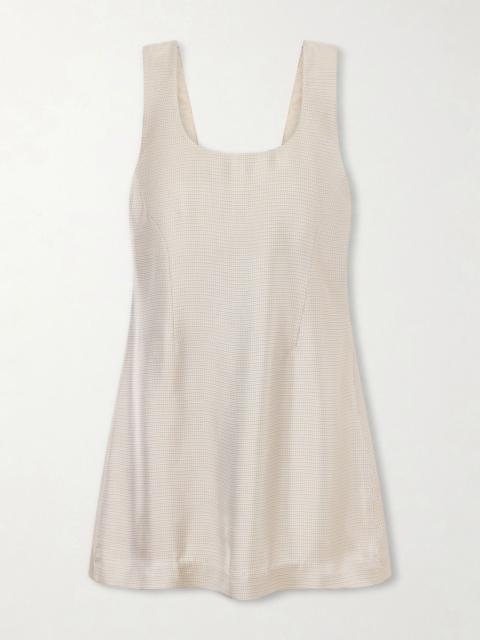 KALLMEYER Eloise satin mini dress Cream