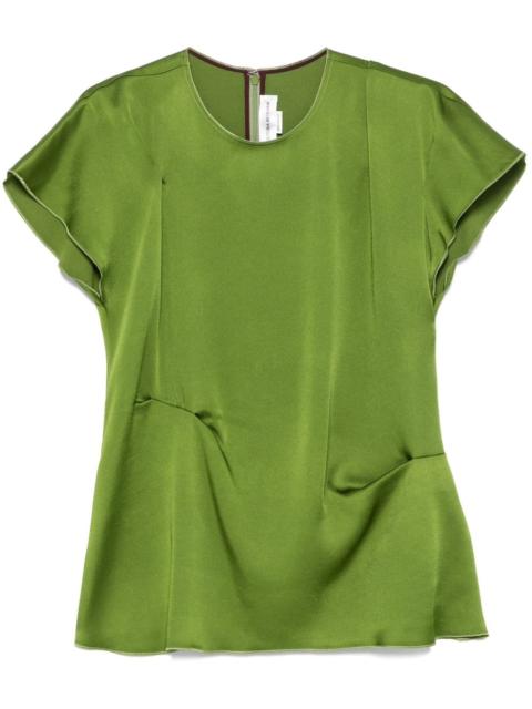 Victoria Beckham pleat-detail top