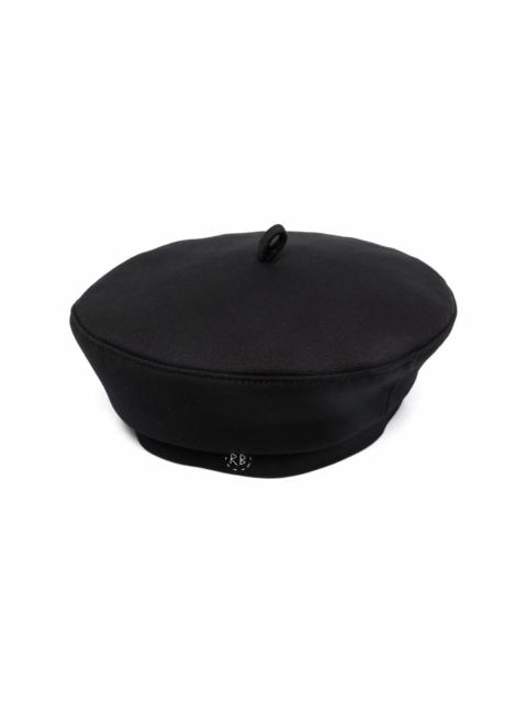 RUSLAN BAGINSKIY stitched-logo beret