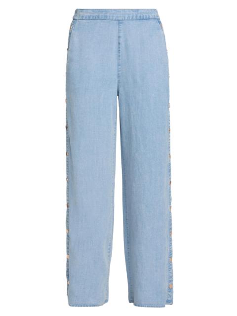 GENERATION LOVE Women's Josalyn High-Rise Wide-Leg Pants - Light Blue