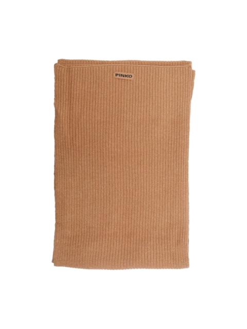 PINKO ribbed-knit scarf