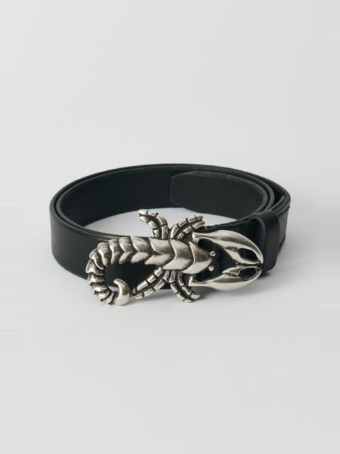 OUR LEGACY｜ (SPEED BELT Flecking Black Leather (A2258CF Our Legacy - Speed Belt Flecking Black Leather