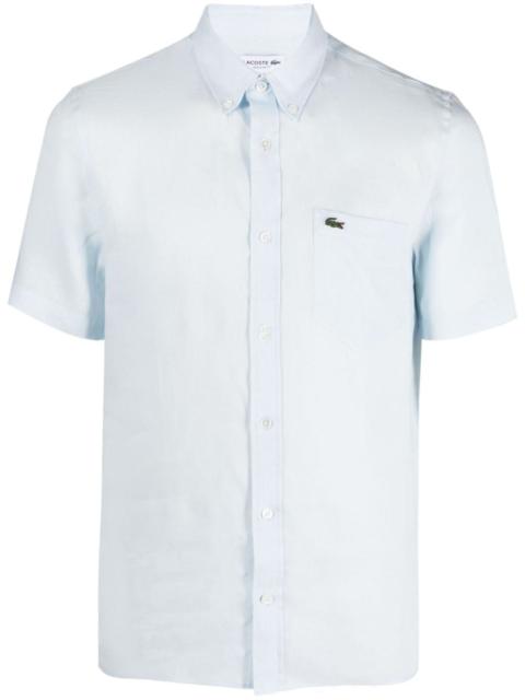 LACOSTE logo-embroidered shortsleeved shirt