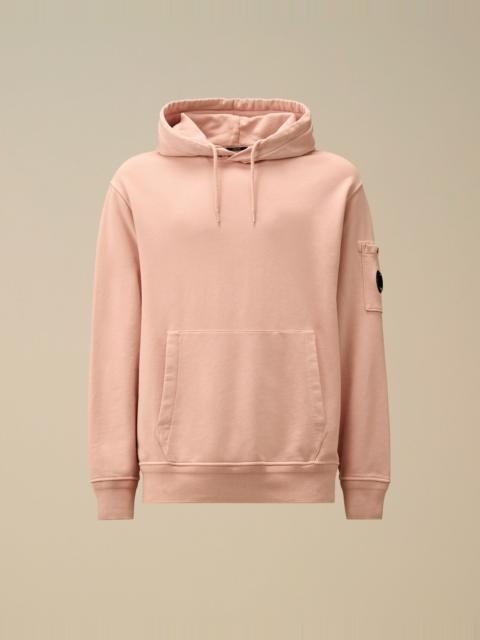 C.P. Company Cotton Diagonal Fleece Resist Dyed Hooded Lens Sweatshirt