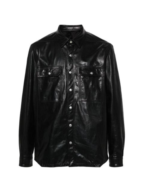 Rick Owens Outershirt leather jacket