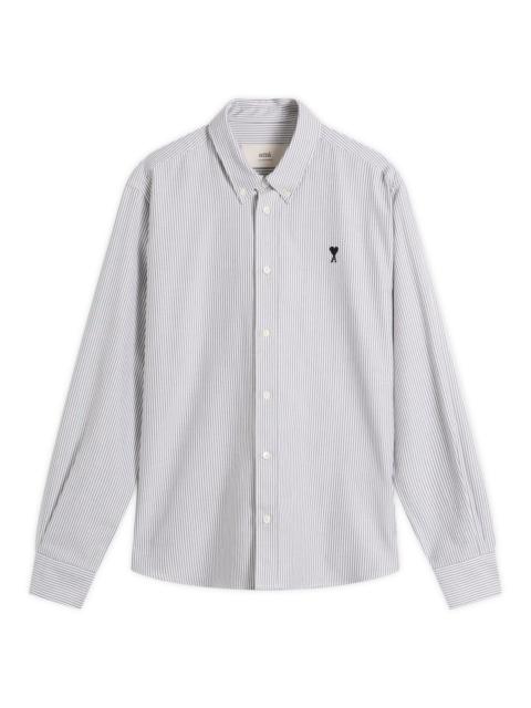 AMI Paris AMI Paris Striped Cotton Oxford Classic Shirt