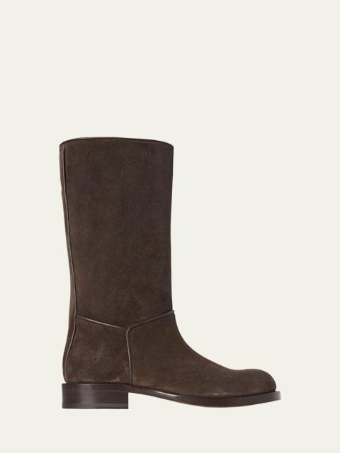 The Row Nobilis Suede Riding Boots