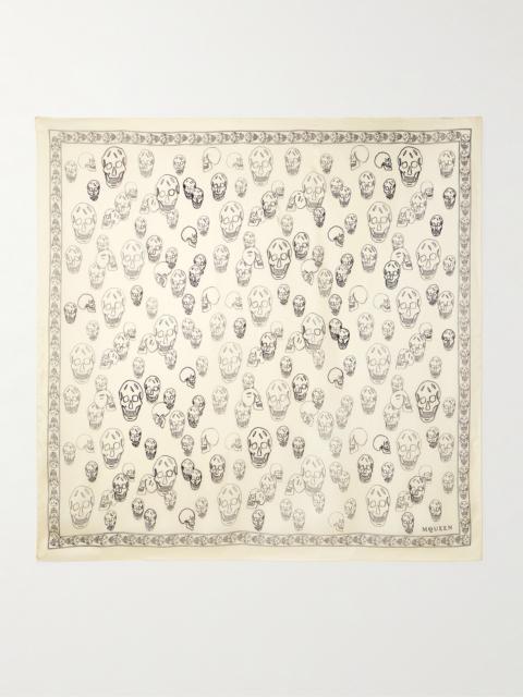 Alexander McQueen Printed Silk Scarf
