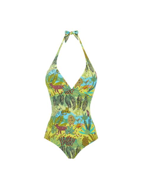 Vilebrequin Women Halter One-Piece Swimsuit Jungle Rousseau