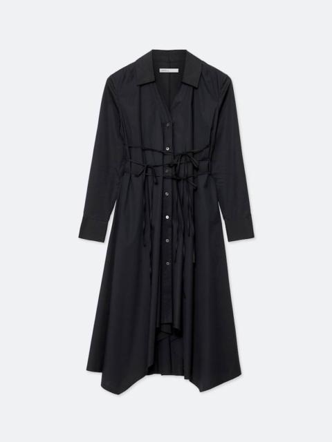 ALLSAINTS MARLEY ASYMMETRIC COTTON-POPLIN SHIRT DRESS