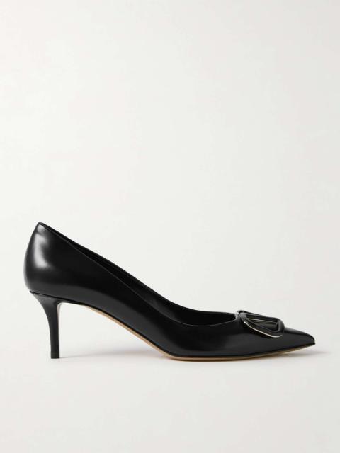 Valentino VLOGO 60 embellished leather pumps